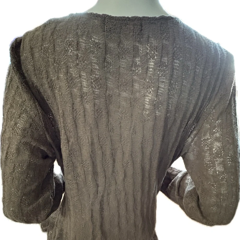 Women’s Vandana brown lightweight long-sleeve sweater with tons of details - XL - Picture 4 of 10